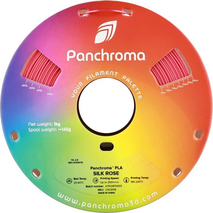 Пластик для 3D-принтера Polymaker PLA PANCHROMA SILK 1,75mm 1kg ROSE (CA03016) зображення 2