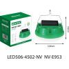 Фонарь NEWVEW NV-E953 50W Solar Panel 3600mAh Green (NWVW-NV-E953-GN) изображение 6