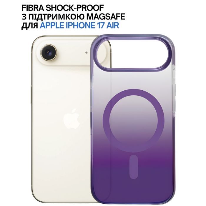 Чехол для мобильного телефона BeCover FIBRA Shock-Proof MagSafe Apple iPhone 17 Air Blue (715451) изображение 4