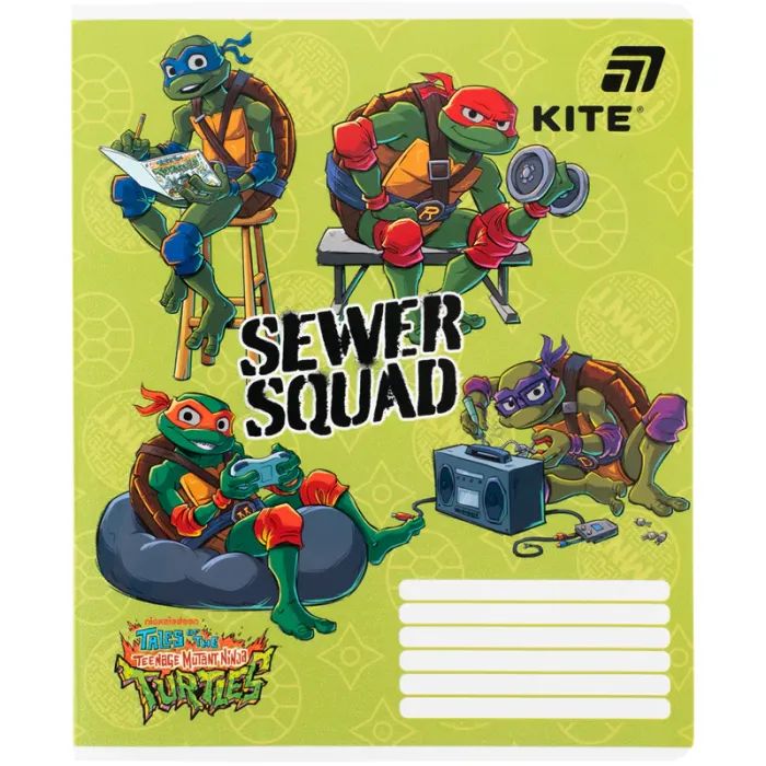 Тетрадь Kite Ninja Turtles, 18 листов, клетка (NT26-236) изображение 11