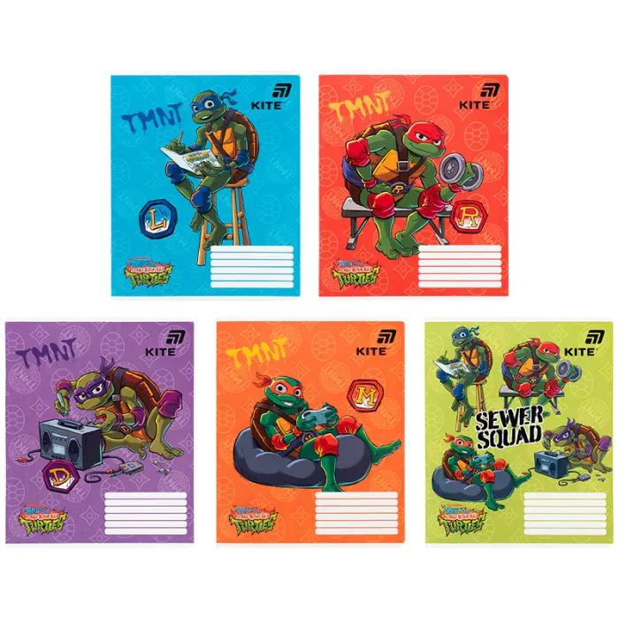 Тетрадь Kite Ninja Turtles, 18 листов, клетка (NT26-236)