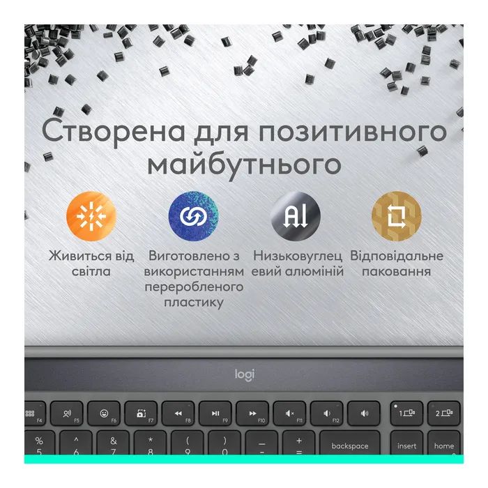 Клавиатура Logitech Slim Solar+ Bluetooth Graphite (920-013764) изображение 6