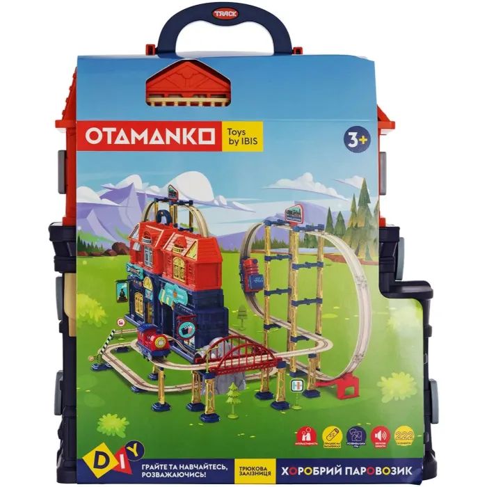 Железная дорога Otamanko Храбрый паровозик трюковая железная дорога 222 детали (89972) изображение 11
