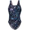 Купальник Arena Rockin Swimsuit Swim Tech Mult 008159-889 чорний, синій, фіолетовий 38 (3468337406518) изображение 3