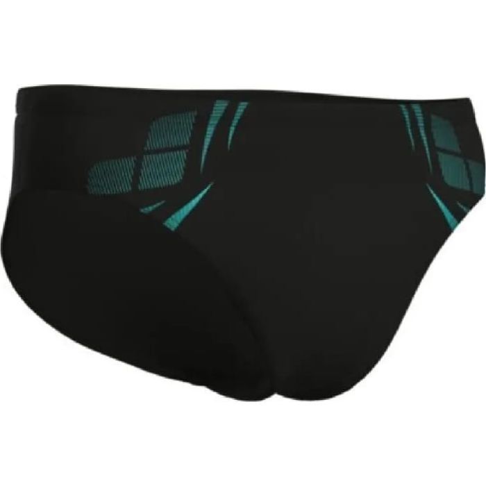 Плавки Arena Poseidonia Swim Briefs 009075-508 чорний, бірюзовий 100 (3468337621980) зображення 5