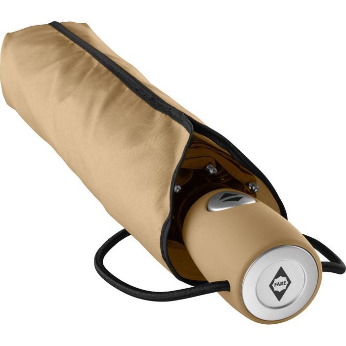 Парасоля Fare Mini Pocket AOC 5460 міні автоматична 97 см beige (FR.5460 beige) зображення 4