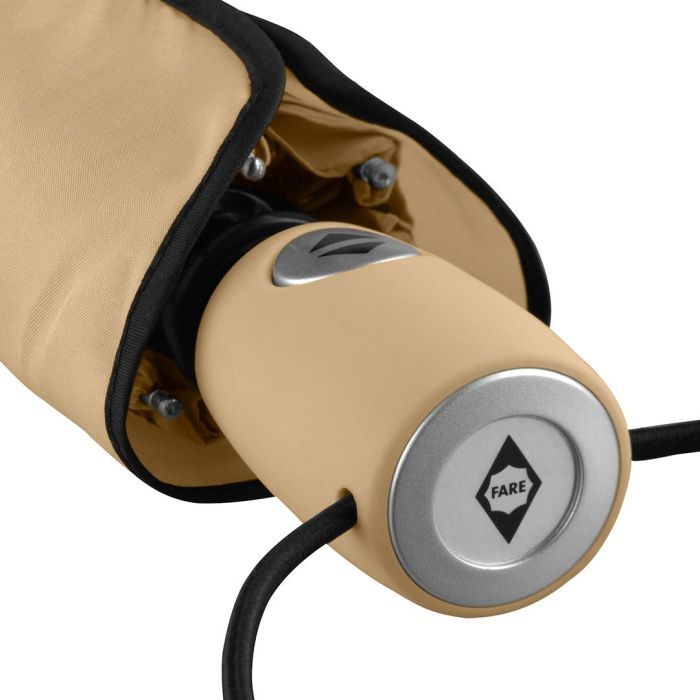 Парасоля Fare Mini Pocket AOC 5460 міні автоматична 97 см beige (FR.5460 beige) зображення 5