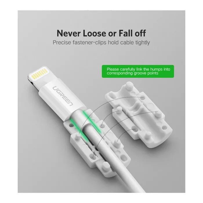 Держатель для кабеля Ugreen LP127 Charging Cable Protector White (40705) изображение 4