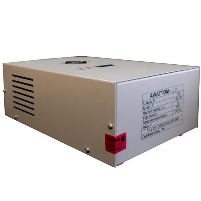 Стабилизатор напряжения Awattom 2.2кВт, 1ф (AWATTOM-2.2) изображение 3