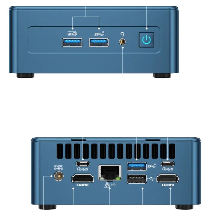 Компьютер GEEKOM IT12 Mini PC / Ultra5 125U, 16, 512, WIN11Pro (GMIT12U5125U-16512-EU) изображение 2