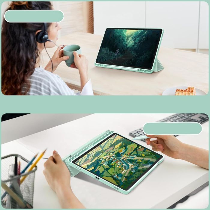 Чохол до планшета BeCover Soft Edge Samsung Galaxy Tab S10 FE (SM-X520/SM-X526) 10.9" Dark Green (713302) зображення 4