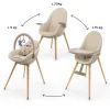 Стілець для годування Kinderkraft 2 в 1 Fini Up Beige (5902533930104) зображення 6