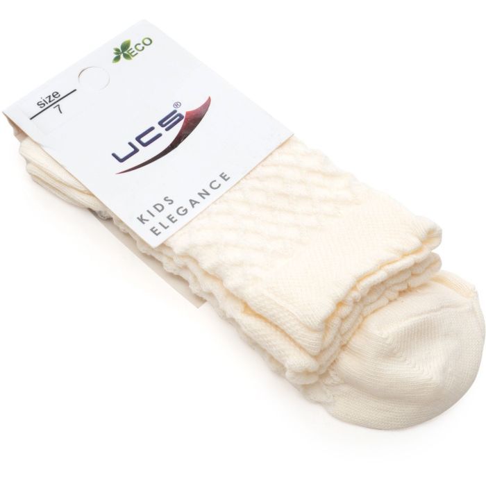 Носки детские UCS Socks со стразами (M0C0101-1204-7-cream) изображение 2