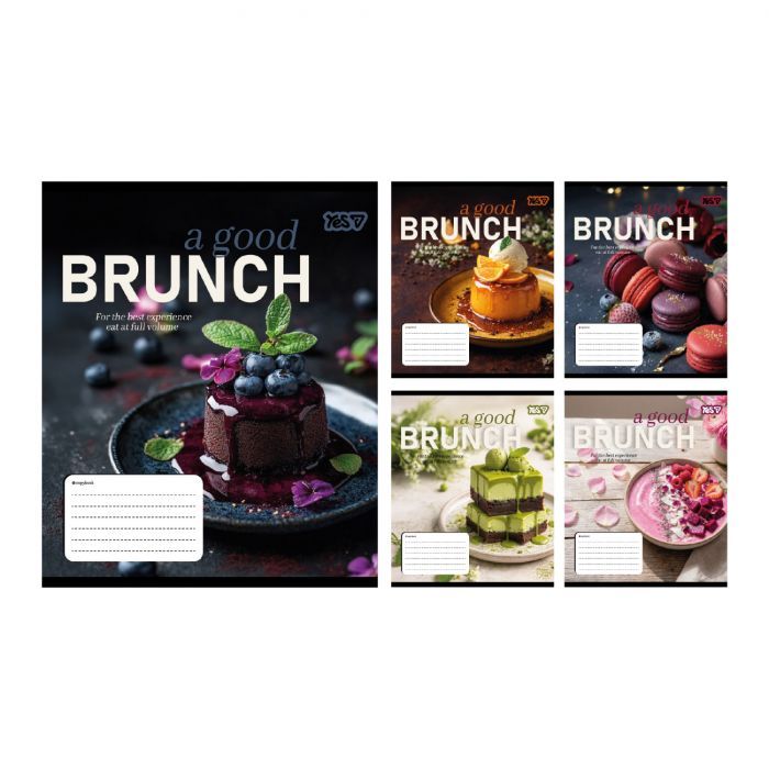 Зошит Yes Brunch А5 36 аркушів клітинка (769102)