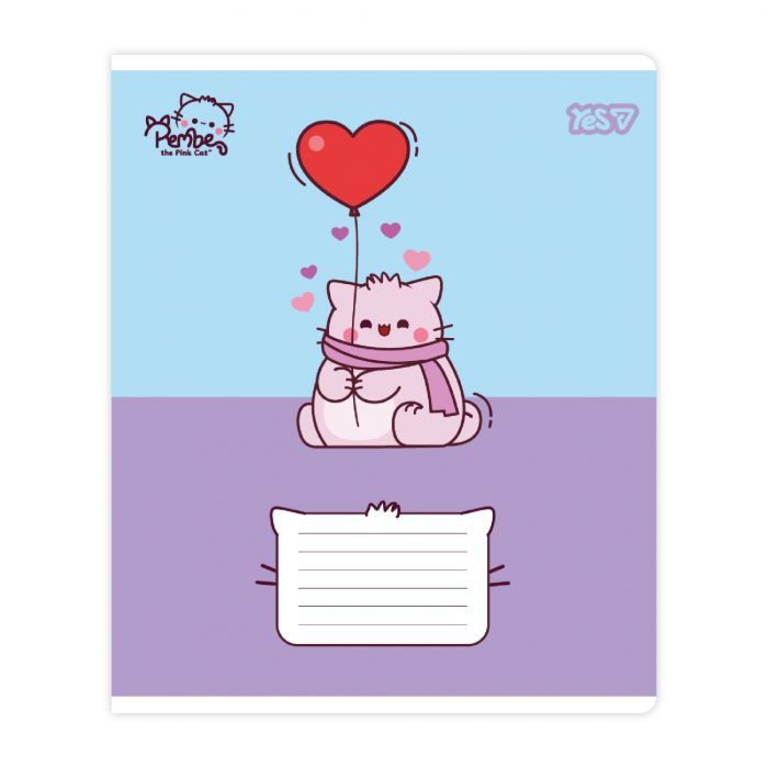 Зошит Yes Pembe the Cat А5 18 аркушів клітинка (769045) зображення 4