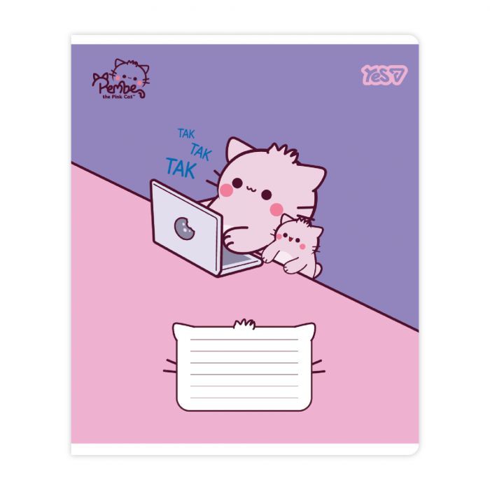 Зошит Yes Pembe the Cat А5 18 аркушів клітинка (769045) зображення 5