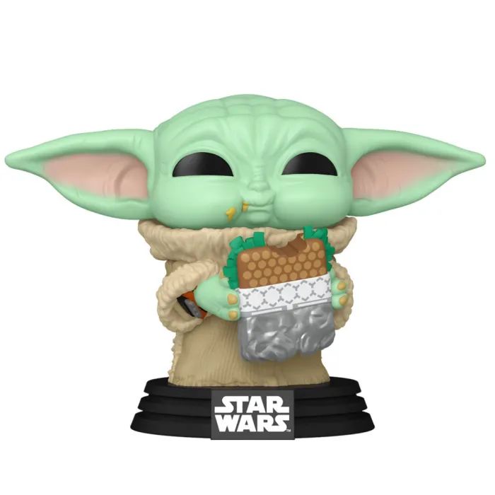 Фигурка Funko Pop серии Мандалорец и Грогу - Грогу с сэндвичем (90821)