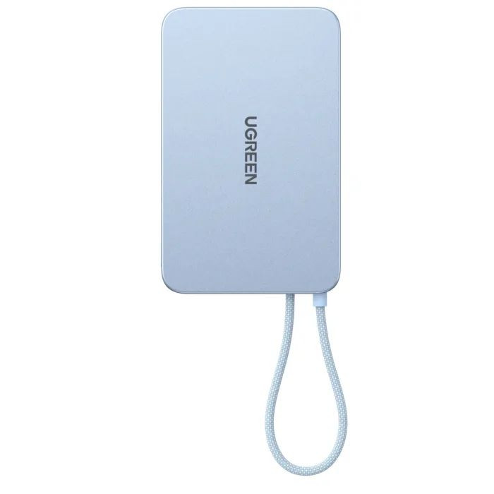 Батарея універсальна Ugreen 10000mAh 30W 1xUSB-C + 15W Magnetic Wireless + cable USB-C blue (65839B) зображення 4