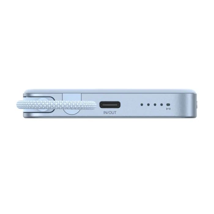 Батарея універсальна Ugreen 10000mAh 30W 1xUSB-C + 15W Magnetic Wireless + cable USB-C blue (65839B) зображення 6