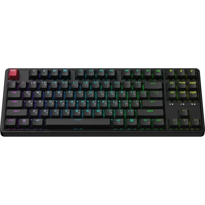 Клавиатура Keychron C3 Max Super Red Switch RGB Wireless/Bluetooth/USB UA Black (C3M-H1-UA) изображение 2