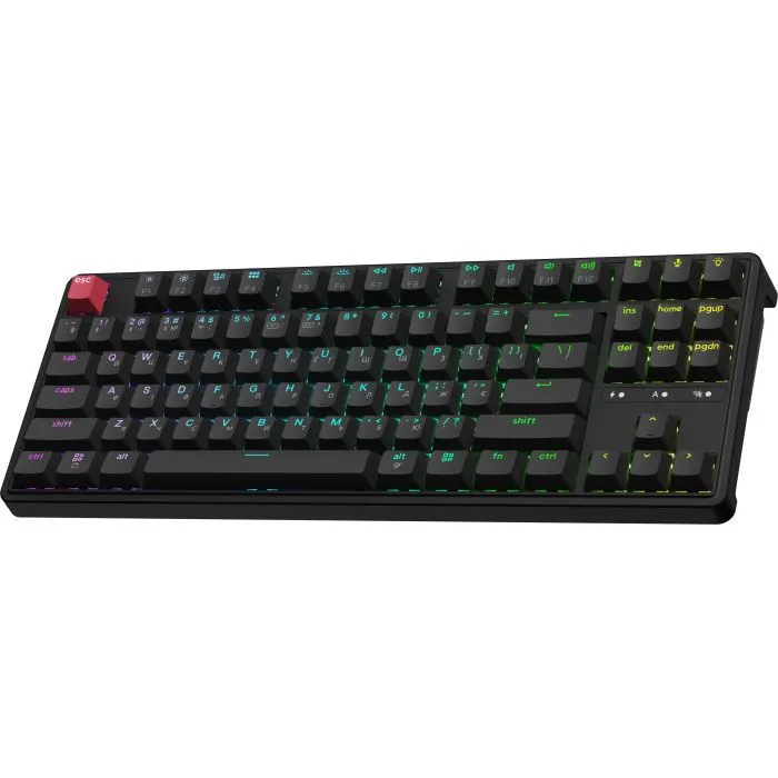 Клавиатура Keychron C3 Max Super Red Switch RGB Wireless/Bluetooth/USB UA Black (C3M-H1-UA) изображение 3