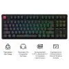 Клавиатура Keychron C3 Max Super Red Switch RGB Wireless/Bluetooth/USB UA Black (C3M-H1-UA) изображение 5