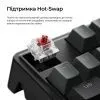 Клавиатура Keychron C3 Max Super Red Switch RGB Wireless/Bluetooth/USB UA Black (C3M-H1-UA) изображение 7