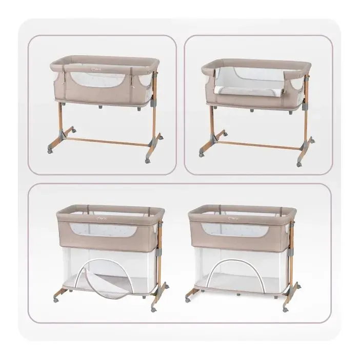 Кроватка MoMi приставное SMART BED, beige (LOZE00001) изображение 9