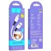 Дата кабель USB 2.0 AM to Lightning 1.0m 2.4A silicone X82 white HOCO (6931474768544) изображение 4