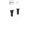 Дата кабель USB 2.0 AM to Lightning 1.0m 2.4A silicone X82 white HOCO (6931474768544)