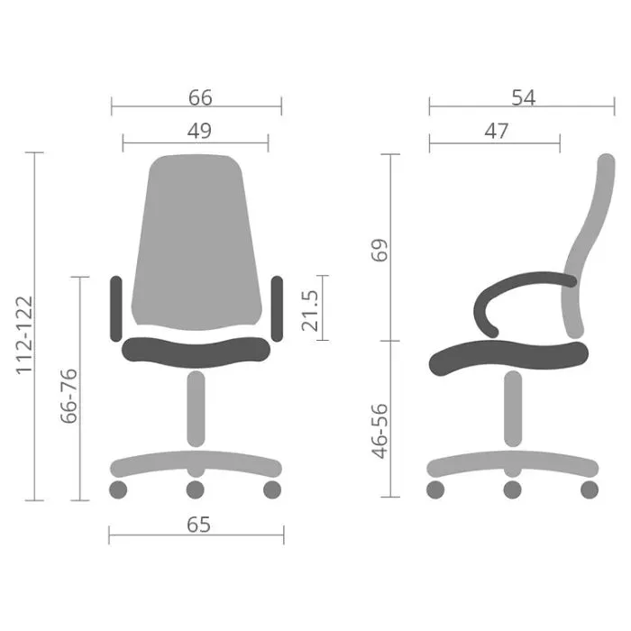 Офисное кресло Аклас Черемош, KD Tex TILT, 1705B-26 Black-Gray (00179832) изображение 12