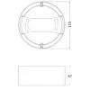 Світильник LEDVANCE DL IP44 DN 115 8W 840 920LM WT (4099854561245) зображення 5