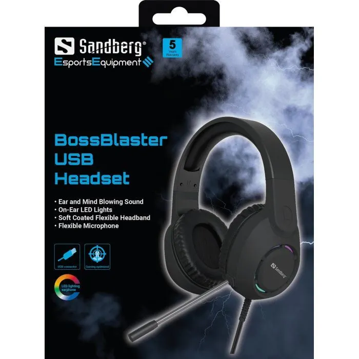 Наушники Sandberg BossBlaster Black (126-49) изображение 5