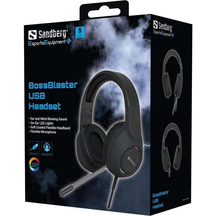 Наушники Sandberg BossBlaster Black (126-49) изображение 6