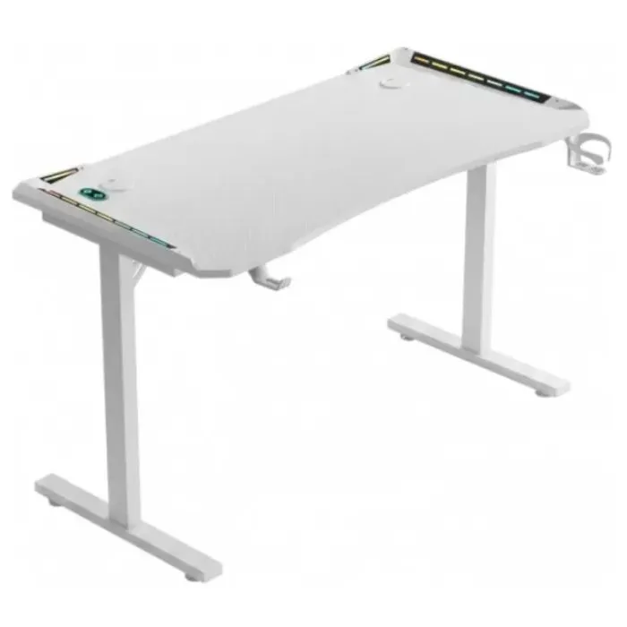 Комп'ютерний стіл GT Racer T-1452 White (T-1452 (140x60x73) White) зображення 2