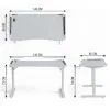 Комп'ютерний стіл GT Racer T-1452 White (T-1452 (140x60x73) White) зображення 7