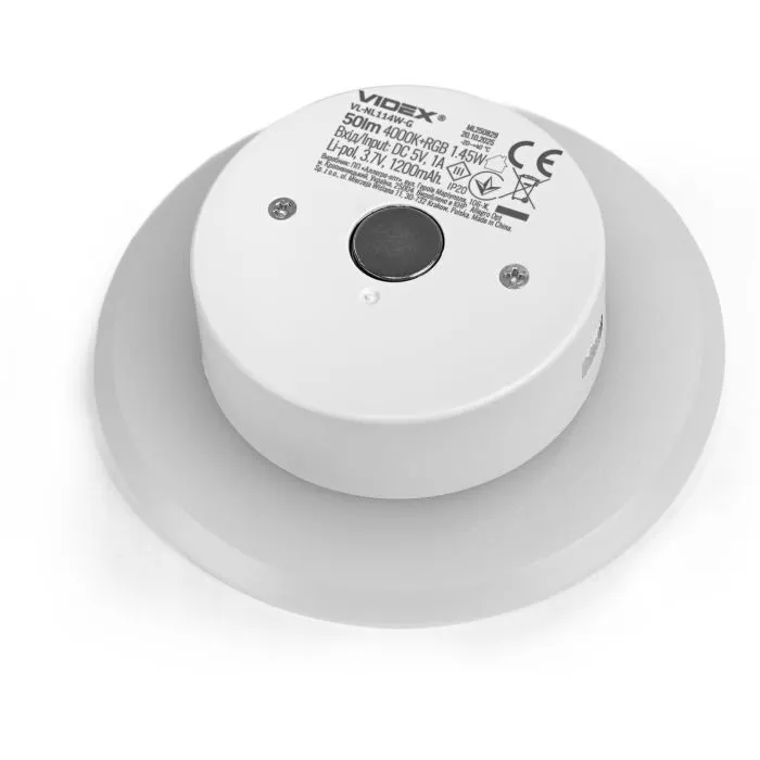 Світильник Videx акумуляторний з датчиком руху (VL-NL114W-G) зображення 5