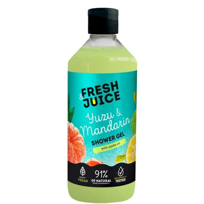 Гель для душа Fresh Juice Yuzu & Mandarin Shower Gel 473 мл (4820168435294)
