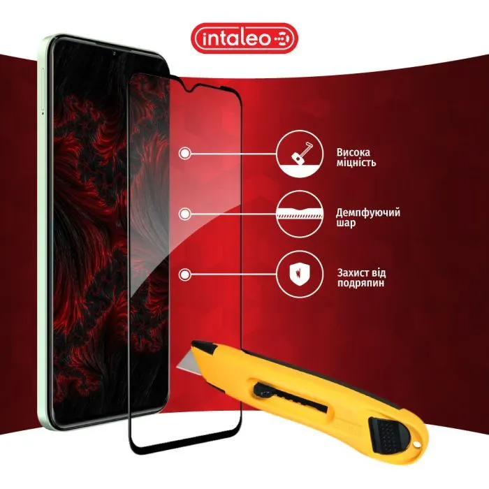 Скло захисне Intaleo Full Glue ZTE Blade V50 Design Black (1283126620706) зображення 5