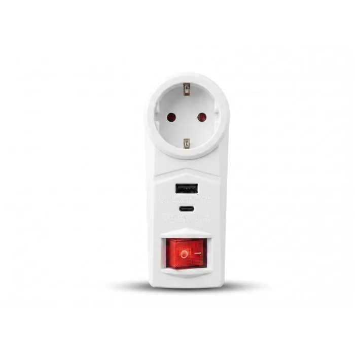 Мережевий подовжувач 2E TВ-Т05, 4*USB White (ТВ-Т05-White)