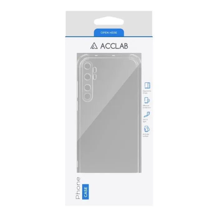 Чохол до мобільного телефона ACCLAB ShockProof Xiaomi Mi Note 10 Lite Transparent (1283126554063) зображення 2
