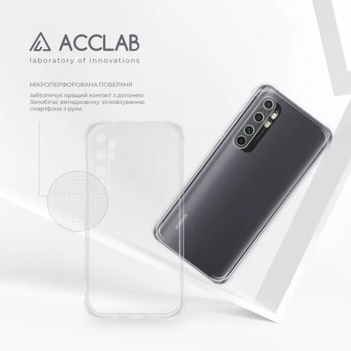 Чохол до мобільного телефона ACCLAB ShockProof Xiaomi Mi Note 10 Lite Transparent (1283126554063) зображення 5