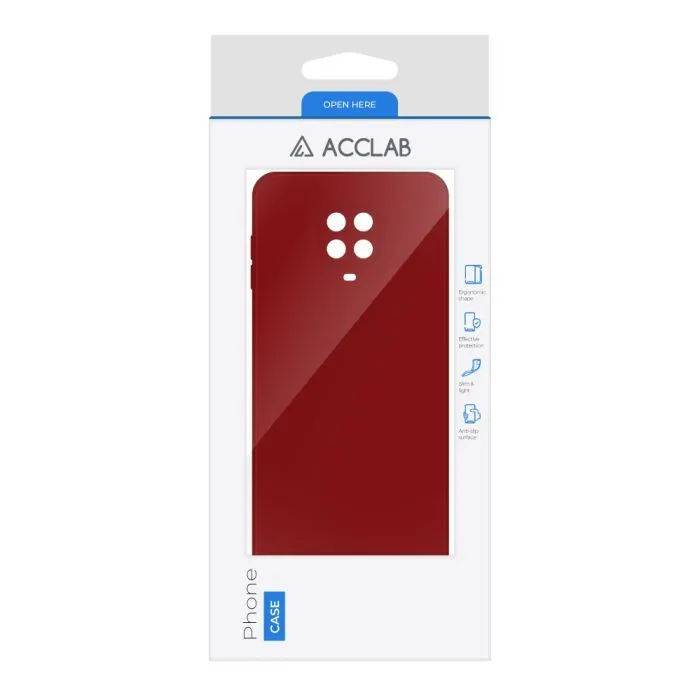 Чохол до мобільного телефона ACCLAB SoftShell Xiaomi Redmi Note 9S Red (1283126587450) зображення 2