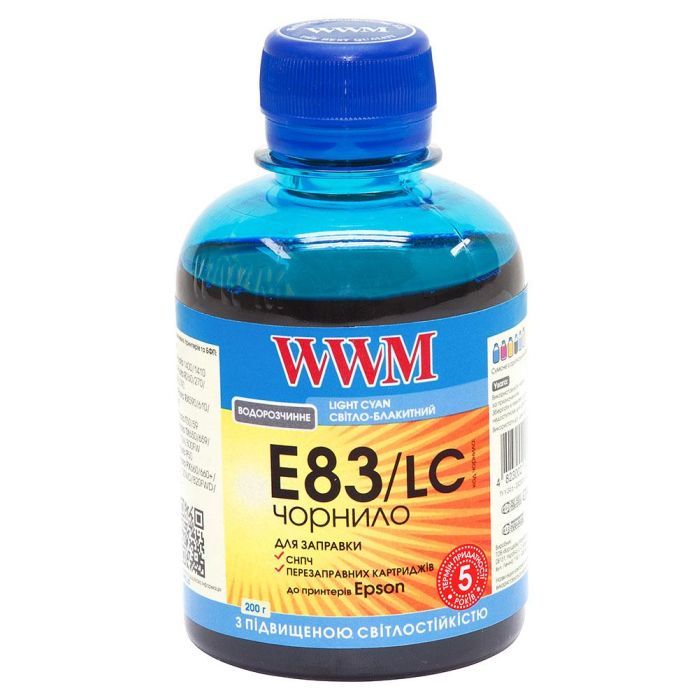 Чернила WWM EPSON StPhoto R270/290 Light CyanNEW (E83/LC)