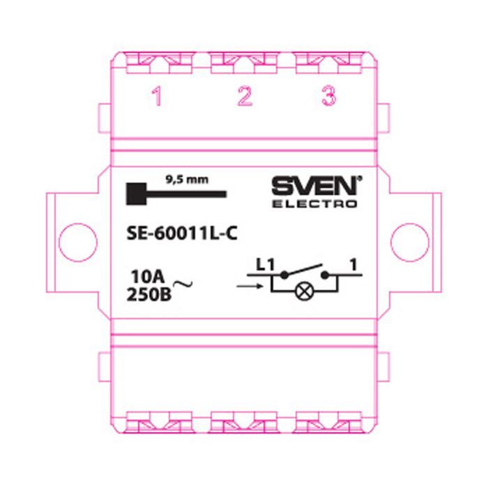 Выключатель Sven SE-60011L-C cream (7100034) изображение 5