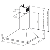 Вытяжка кухонная Faber VALUE PB 4 2L X A90 изображение 2