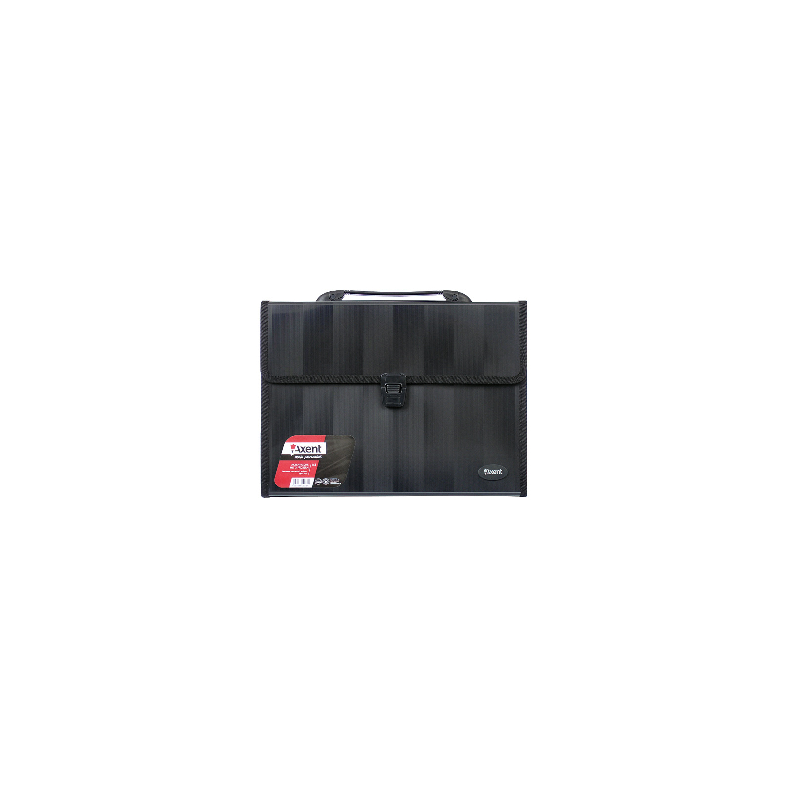 Папка - портфель Axent А4, 3 compartments, black (1601-01-А)