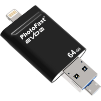 USB флеш накопитель PhotoFast 64GB i-Flashdrive EVO Plus Black USB3.0-microUSB/Lightning (EVOPLUS64GBU3) изображение 6
