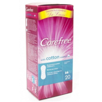 Ежедневные прокладки Carefree Cotton 20 шт (3574661063782)