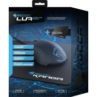 Мышка Roccat Lua Tri-Button Mouse + Kanga Cloth Mousepad Gaming Bundle (ROC-11-311) изображение 8